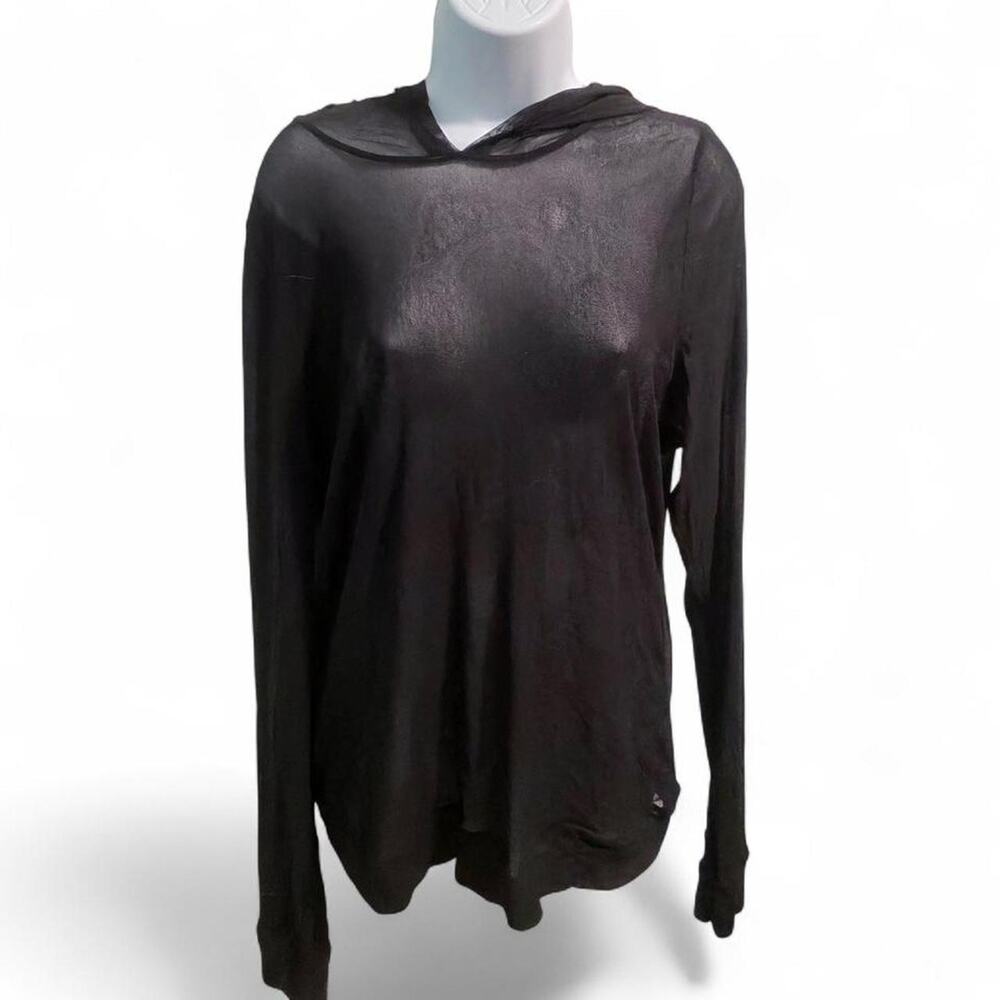 SKIMS Black Mesh Hoodie - Size 3X NWT